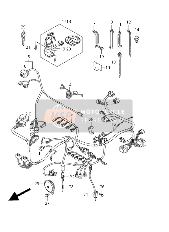 3685940F00, Kabel, Suzuki, 1