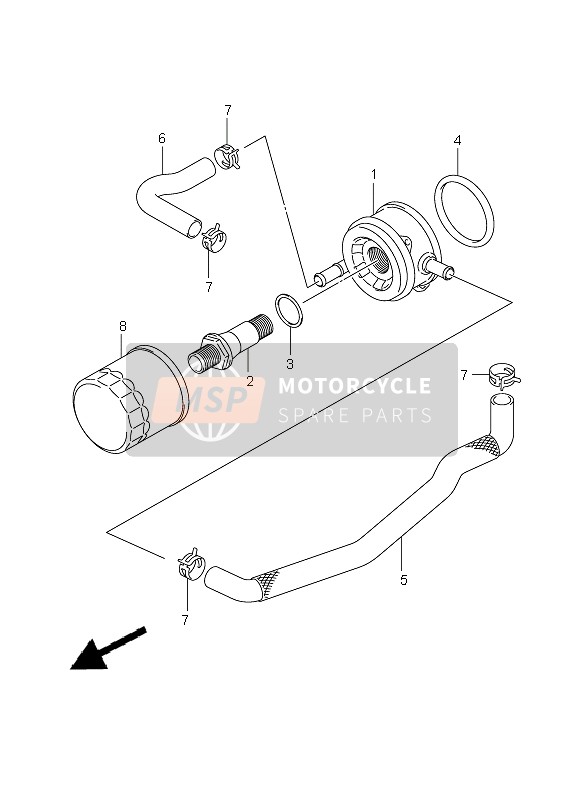 1647122H00, Hose, Outlet, Suzuki, 0