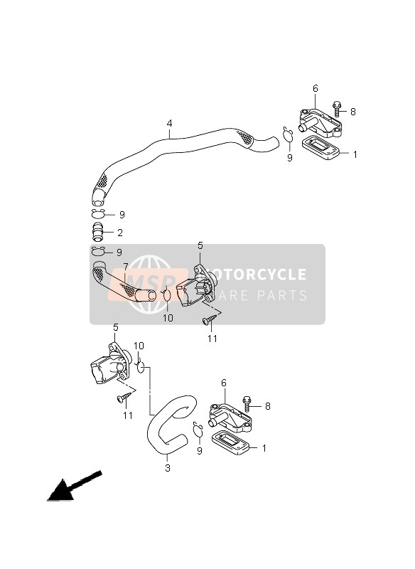 1388819B00, Joint, Hose, Suzuki, 1