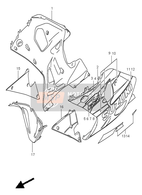 6819539F00Y7M, Tape, Upper Lh (Red), Suzuki, 0