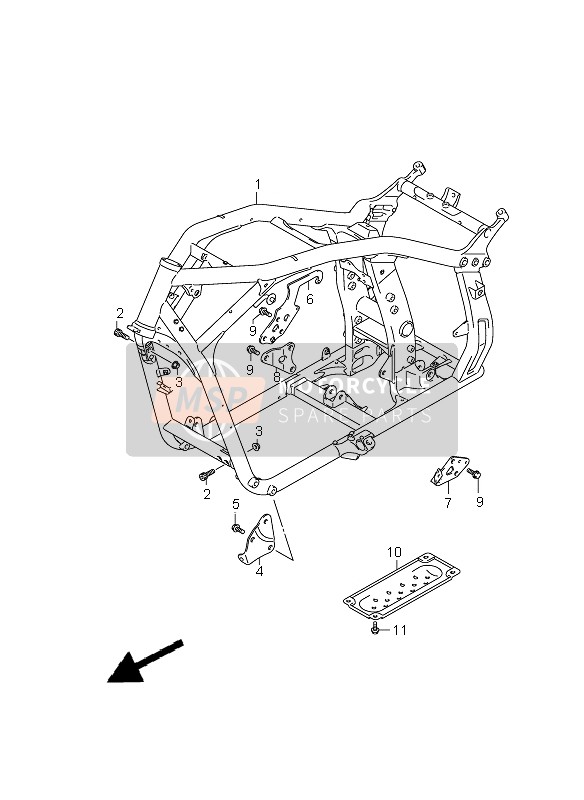 4193022H00, Plate, Rear Rh, Suzuki, 0