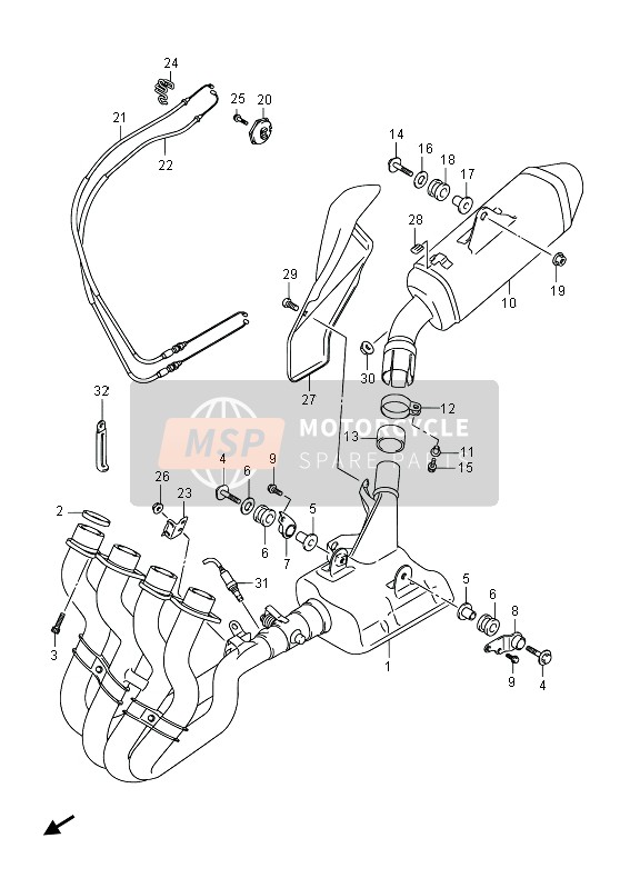 1445814J00, Manguito, Suzuki, 0