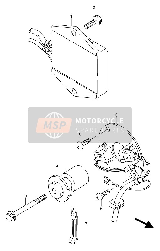 Suzuki GS500E(U) 1991 Générateur de signal pour un 1991 Suzuki GS500E(U)