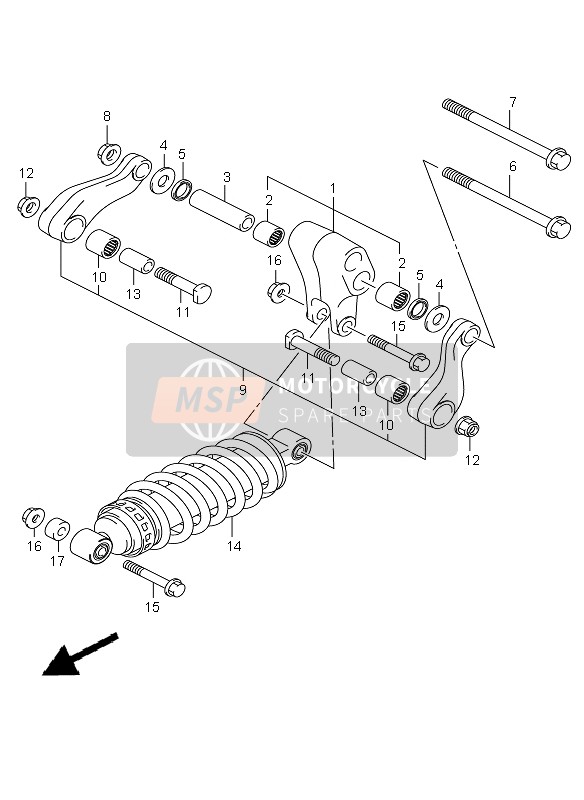 6210022H00, Absorber Assy, Rear  Shock, Suzuki, 0