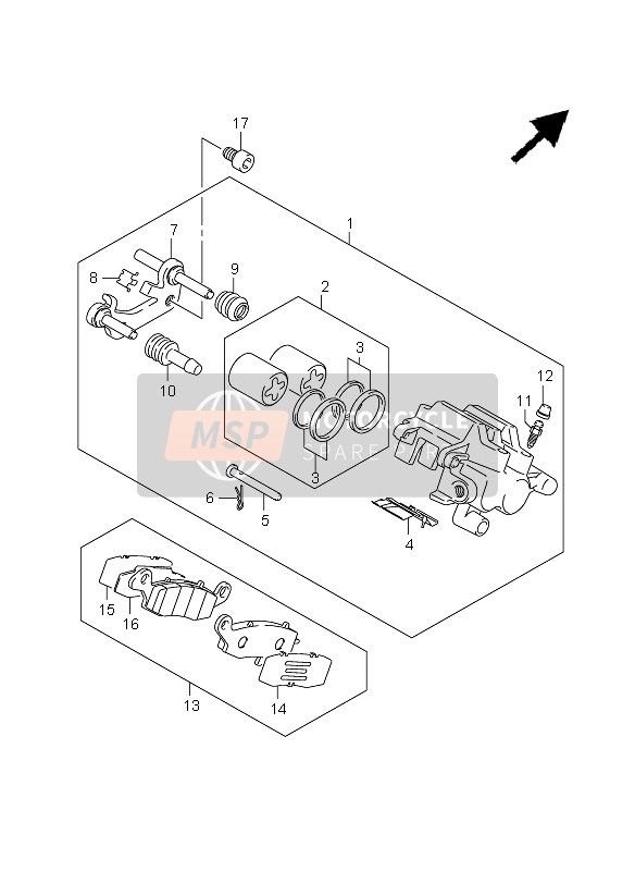 BREMSSATTEL HINTEN