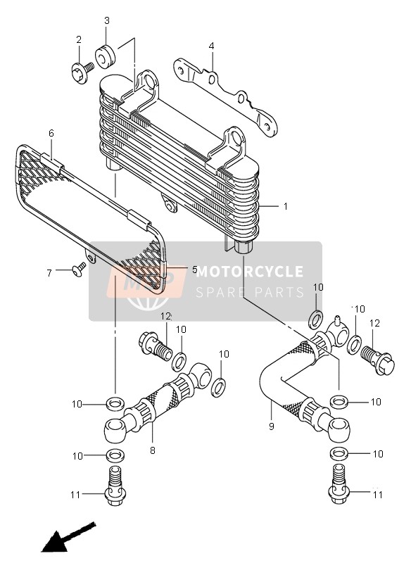 Suzuki DL1000 V-STROM 2003 ÖLKÜHLER für ein 2003 Suzuki DL1000 V-STROM