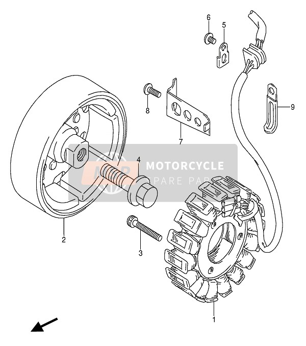 Suzuki GS500E(U) 1992 Generator for a 1992 Suzuki GS500E(U)