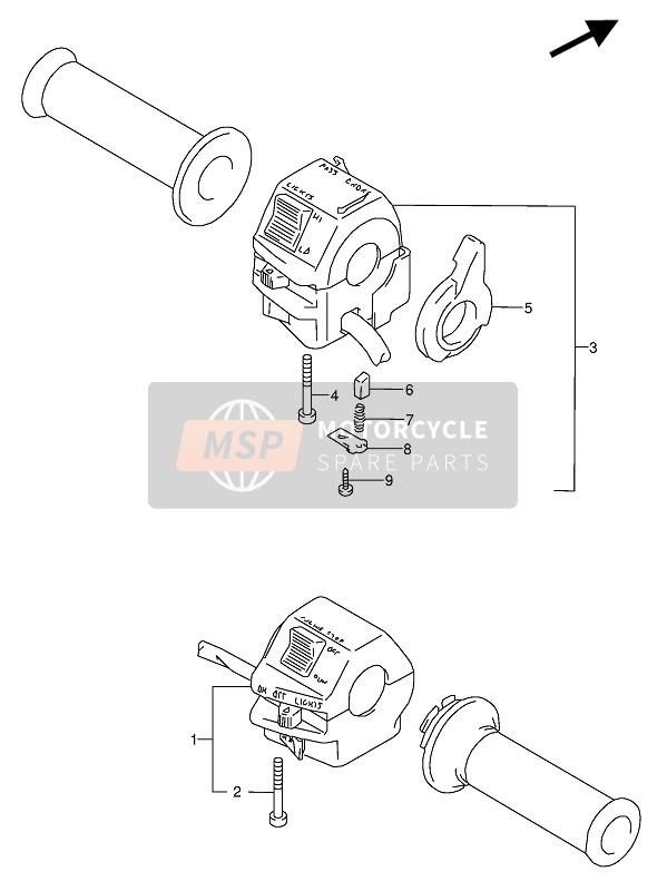 Suzuki GS500E(EU) 1994 Handle Switch for a 1994 Suzuki GS500E(EU)