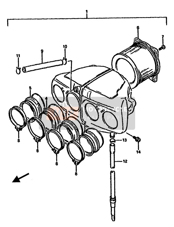 Suzuki GSX750F 1990 Air Cleaner for a 1990 Suzuki GSX750F