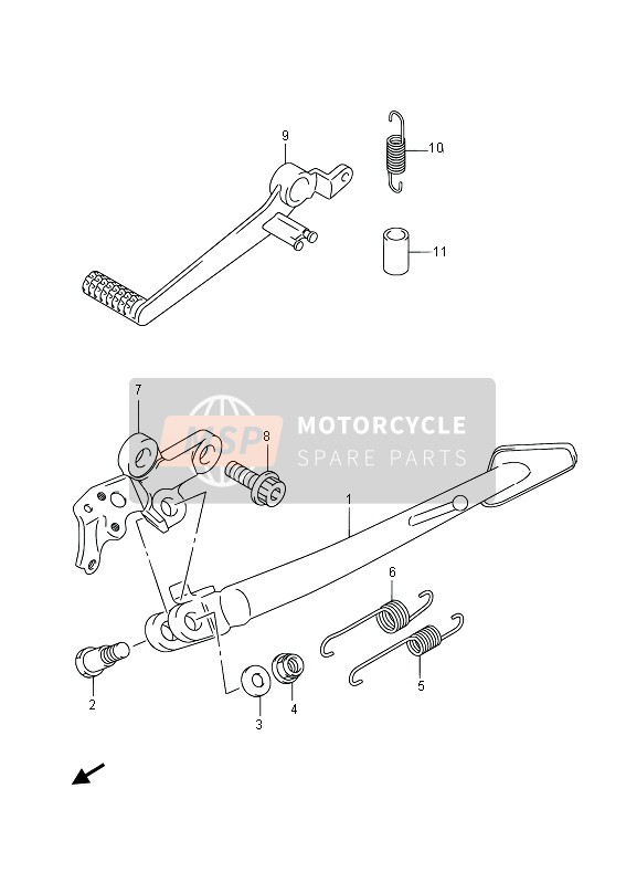 4233014J01, Bracket, Prop Stand, Suzuki, 0