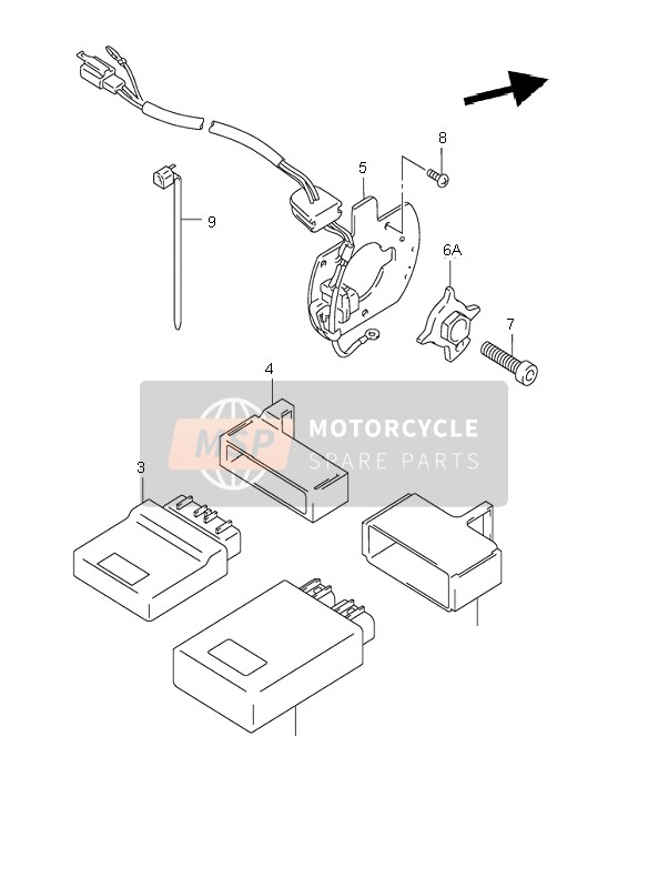 Suzuki GSF1200(N)(S) BANDIT 2003 Generador de señales para un 2003 Suzuki GSF1200(N)(S) BANDIT