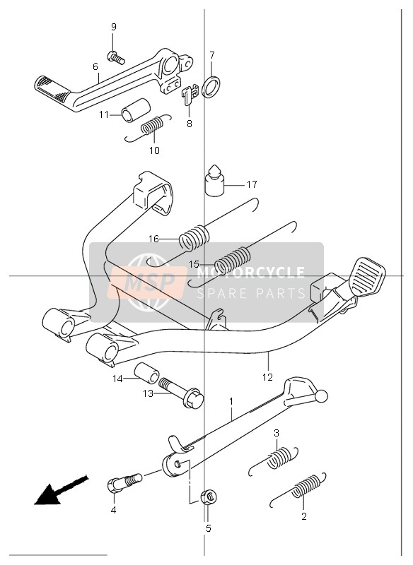 Suzuki GSF1200(N)(S) BANDIT 2003 Supporter pour un 2003 Suzuki GSF1200(N)(S) BANDIT