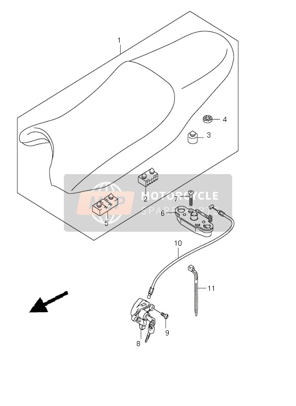 Suzuki GSF1200(N)(S) BANDIT 2003 Posto A Sedere per un 2003 Suzuki GSF1200(N)(S) BANDIT