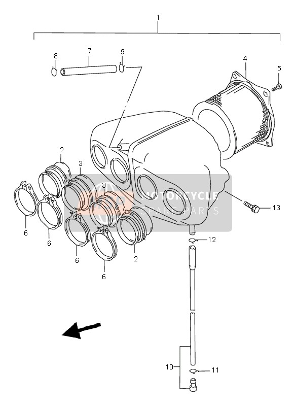 Suzuki GSX600F 2003 LUFTFILTER für ein 2003 Suzuki GSX600F