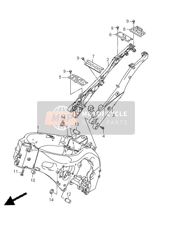 4275147H00, Zwischensteg, Suzuki, 0