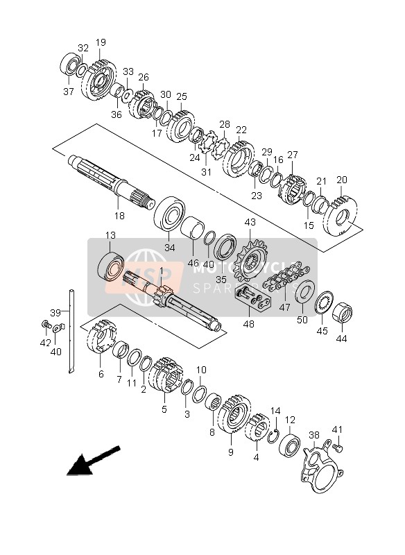 2751002D11, Sprocket,Engine(NT:15), Suzuki, 4