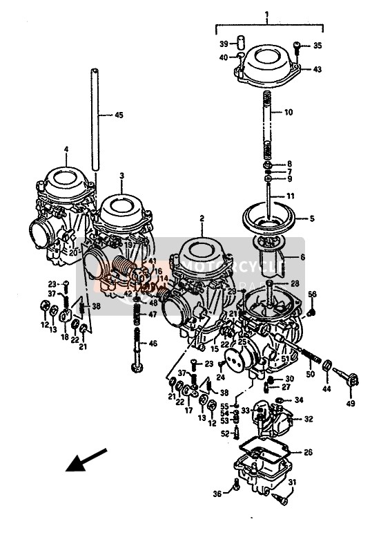 Suzuki GSX-R1100 1990 Carburateur pour un 1990 Suzuki GSX-R1100