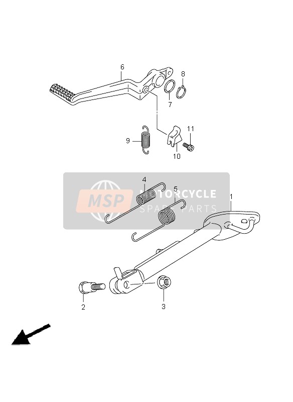 4356144G00, Bracket,Return Spring, Suzuki, 1