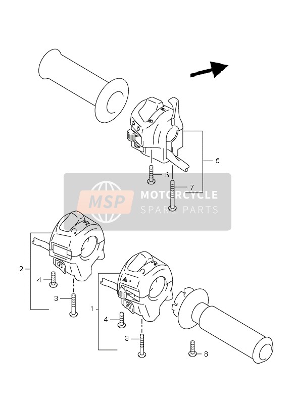 3740024F30, Switch Assy, Handle Lh, Suzuki, 0