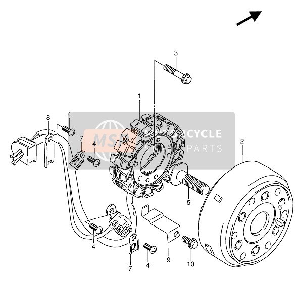 Suzuki VX800(U) 1991 Aimants pour un 1991 Suzuki VX800(U)