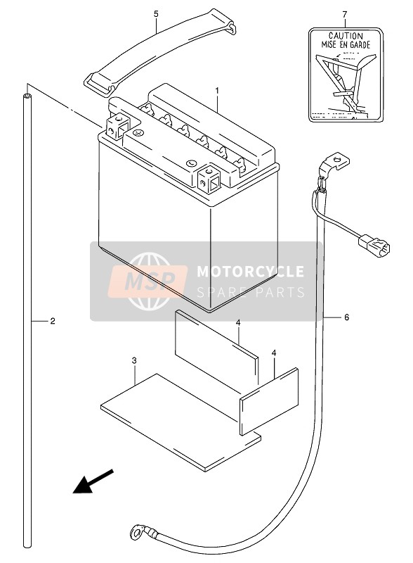 Suzuki VX800(U) 1991 Batterie pour un 1991 Suzuki VX800(U)