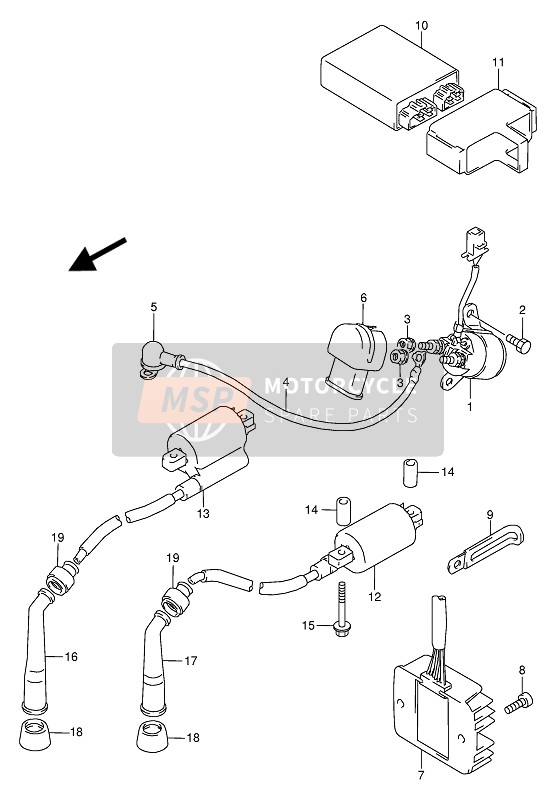 Suzuki VX800(U) 1991 Elektrisch voor een 1991 Suzuki VX800(U)