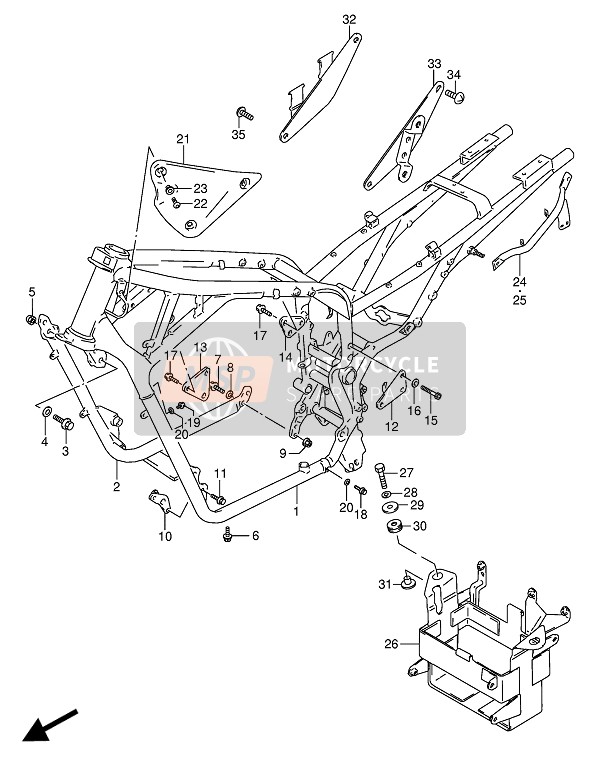 Suzuki VX800(U) 1991 Frame for a 1991 Suzuki VX800(U)