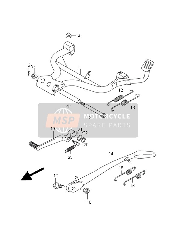 4231042F01, Stand, Prop, Suzuki, 0