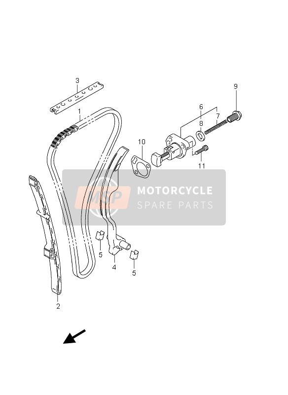 Suzuki GSX1250FA 2010 STEUERKETTE für ein 2010 Suzuki GSX1250FA