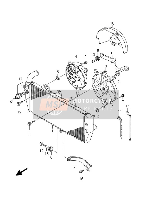 1768048E00, Switch, Radiator Fan, Suzuki, 2