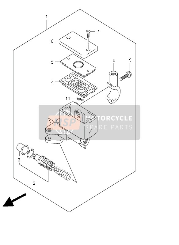 Suzuki GSX1400 2003 Front Master Cylinder for a 2003 Suzuki GSX1400