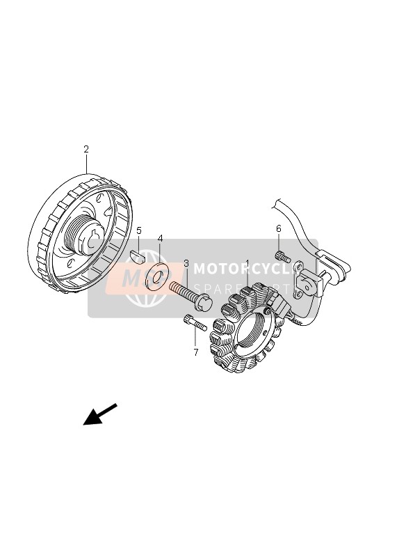 Suzuki GSX1250FA 2010 Imanes para un 2010 Suzuki GSX1250FA