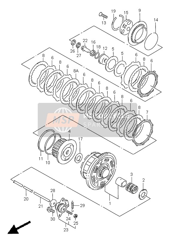 Suzuki GSX-R600 1997 Embrayage pour un 1997 Suzuki GSX-R600