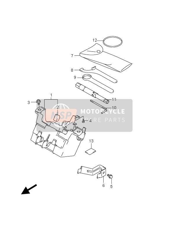 Suzuki GSX1250FA 2010 Manual Box for a 2010 Suzuki GSX1250FA