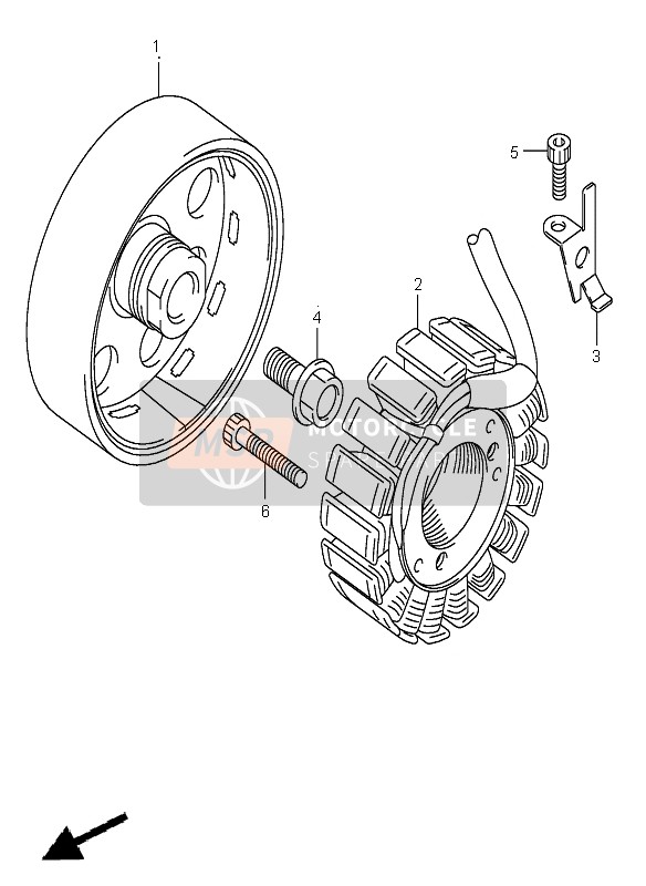 Suzuki GSX-R600(Z) 2003 Generator for a 2003 Suzuki GSX-R600(Z)