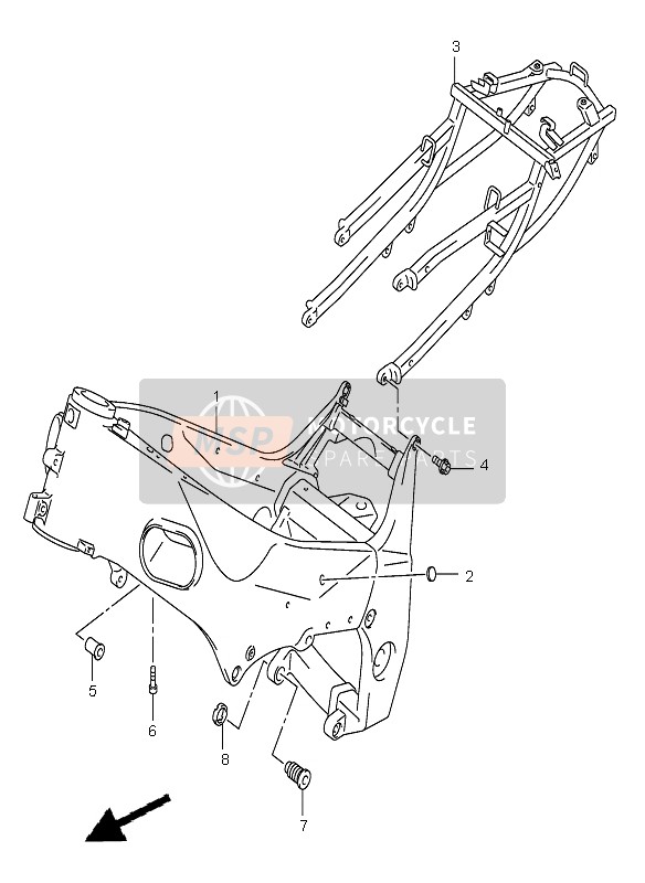 Suzuki GSX-R600(Z) 2003 Frame for a 2003 Suzuki GSX-R600(Z)