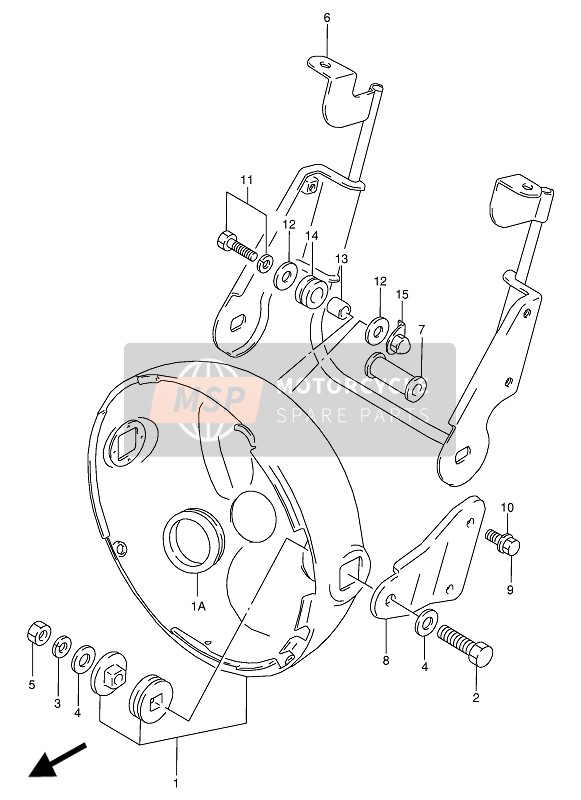 Suzuki VX800(U) 1993 Carcasa del faro para un 1993 Suzuki VX800(U)