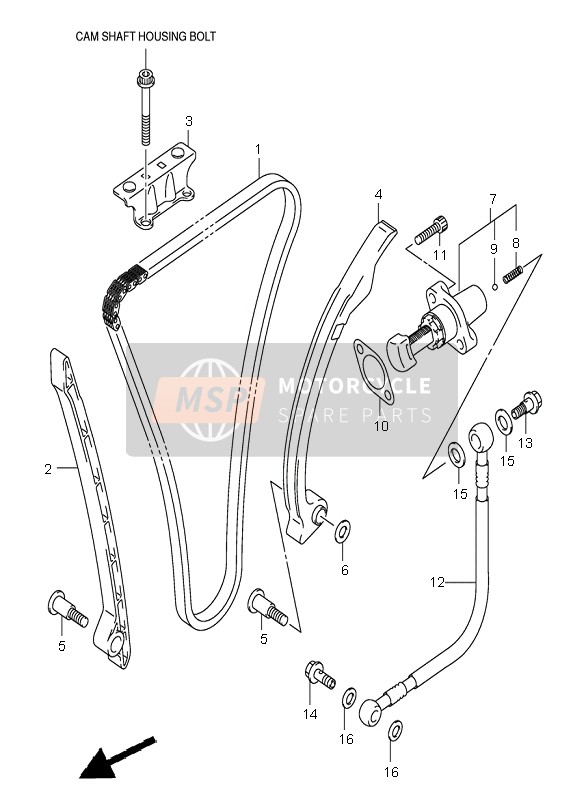 Suzuki GSX-R750 2003 Cam Chain for a 2003 Suzuki GSX-R750