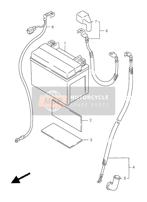 Suzuki GSX-R600 1997 Battery for a 1997 Suzuki GSX-R600