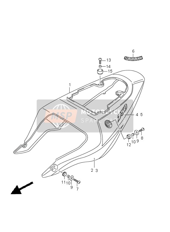 6813535F71LV8, Tape,Frame Cove, Suzuki, 0