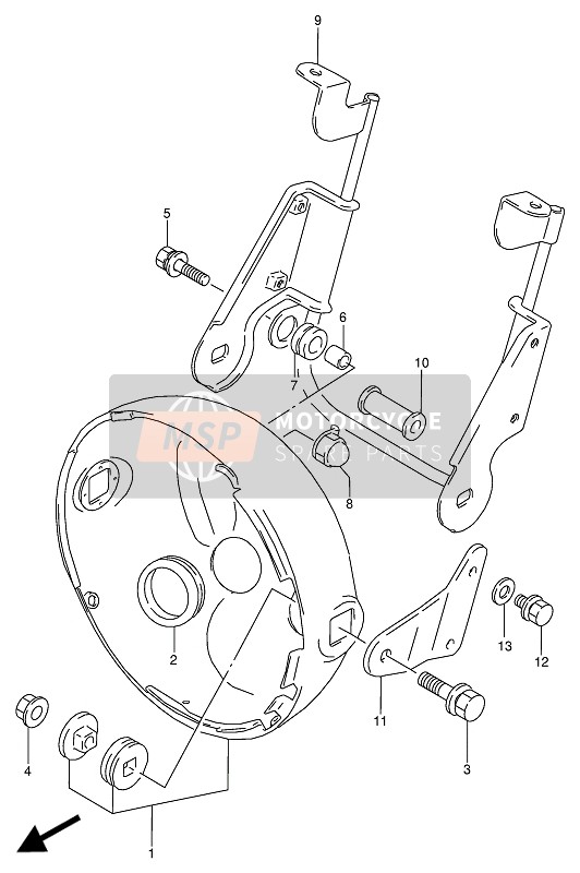 Suzuki VX800(U) 1994 Headlamp Housing for a 1994 Suzuki VX800(U)