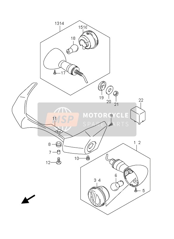 Lampe de clignotant