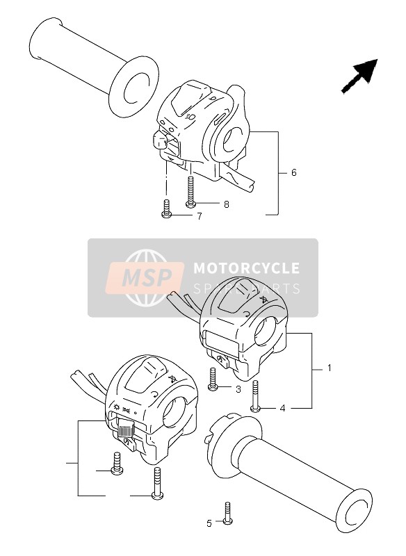 Suzuki GZ125 MARAUDER 2003 HANDSCHALTER für ein 2003 Suzuki GZ125 MARAUDER