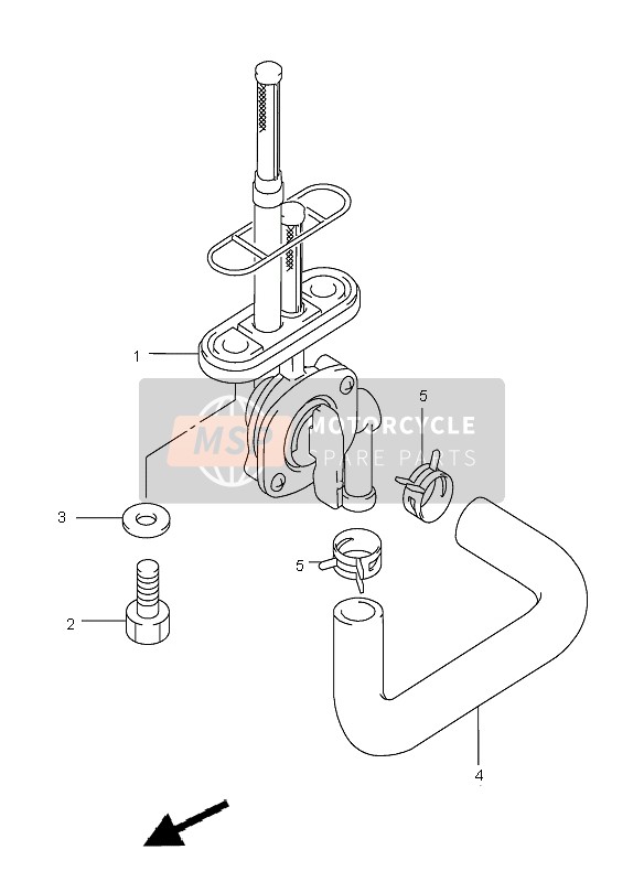 Suzuki GZ125 MARAUDER 2003 Robinet de carburant pour un 2003 Suzuki GZ125 MARAUDER