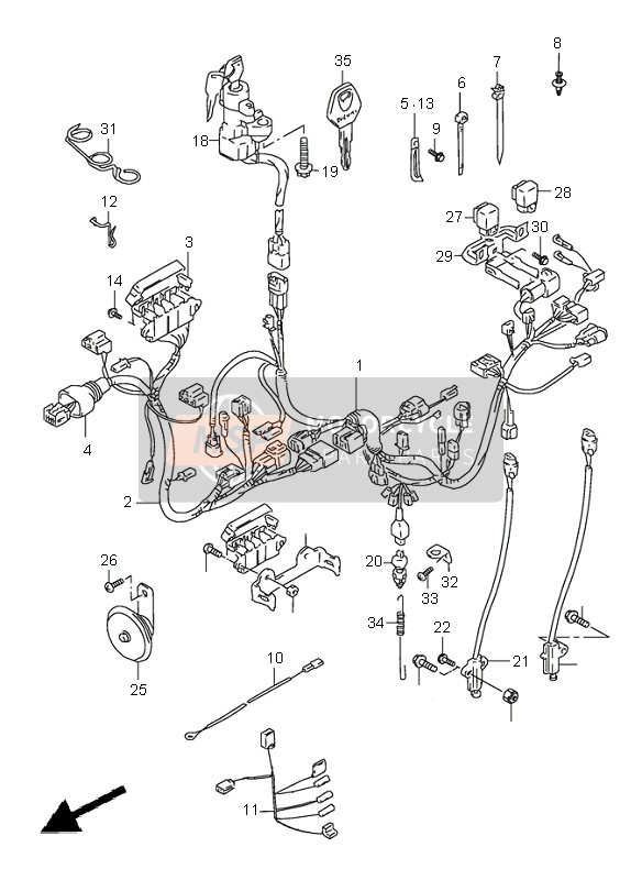 3661034E00, Kabelbaum, Suzuki, 0