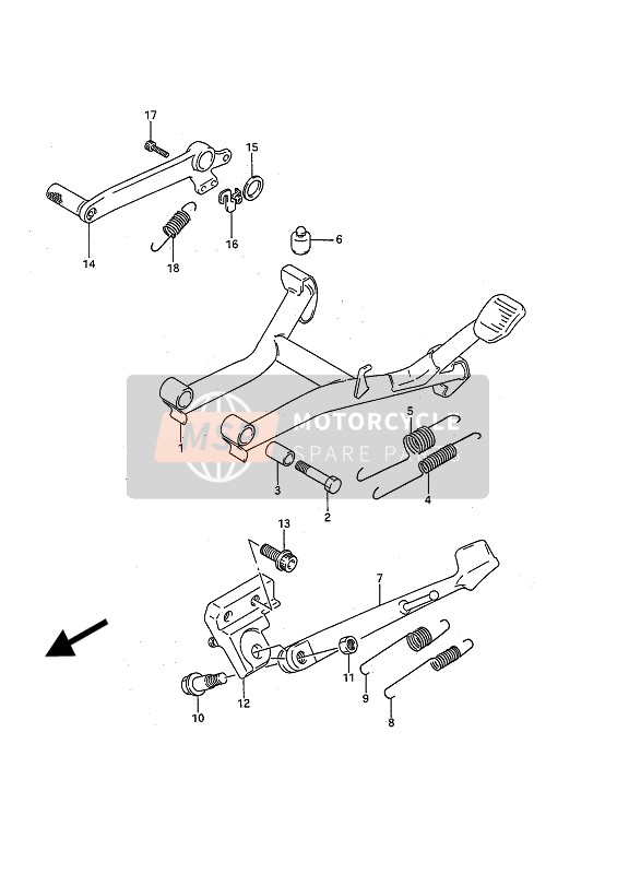 4233010D11, Houder,Stand., Suzuki, 0