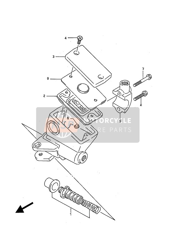 Suzuki GSF400 BANDIT 1993 Front Master Cylinder for a 1993 Suzuki GSF400 BANDIT