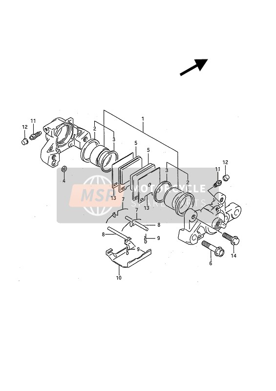 Suzuki GSF400 BANDIT 1993 BREMSSATTEL HINTEN für ein 1993 Suzuki GSF400 BANDIT