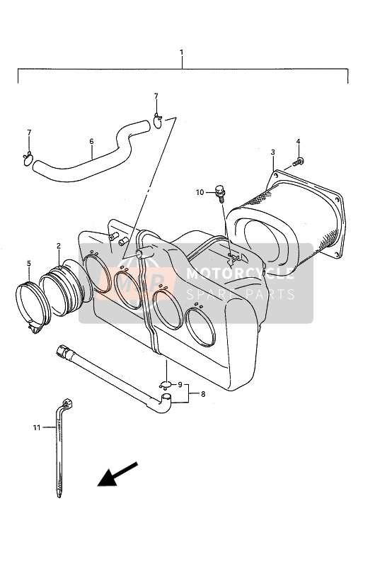 Suzuki GSX1100G 1993 LUFTFILTER für ein 1993 Suzuki GSX1100G