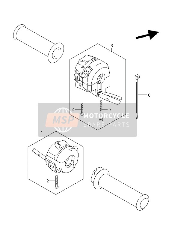 Suzuki GSF1250(A) BANDIT 2011 Handle Switch for a 2011 Suzuki GSF1250(A) BANDIT